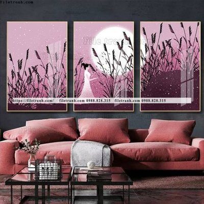 File gốc tranh bo 3 tam pha le guong 865 (chuẩn màu) cho in offset