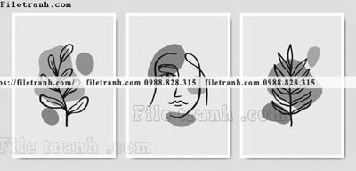 File in mica tranh bo toi gian hien dai in canvas khach san 110 (bản gốc) sắc sảo