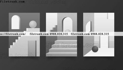 File tranh trang trí tranh bo toi gian hien dai in canvas khach san 161 (file gốc)