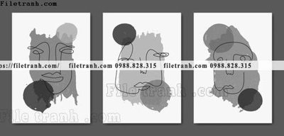 File PSD tranh bo toi gian hien dai in canvas khach san 193 (bản gốc) chất lượng nhất