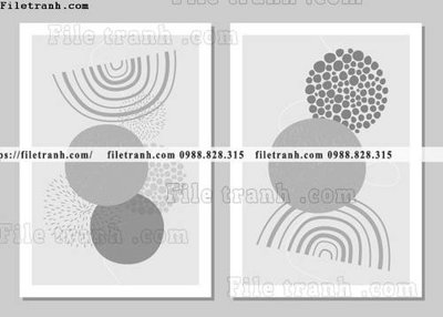 Hình ảnh file gốc in lụa tranh bo toi gian hien dai in canvas khach san 205