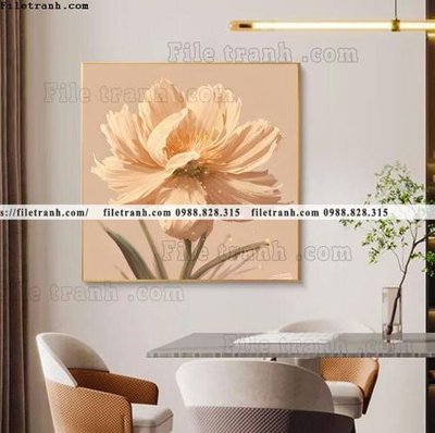 File in ấn tranh bong hoa vuong nha hang 511 (bản gốc) sắc nét