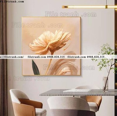 File gốc tranh bong hoa vuong nha hang 512 (thiết kế) độc quyền