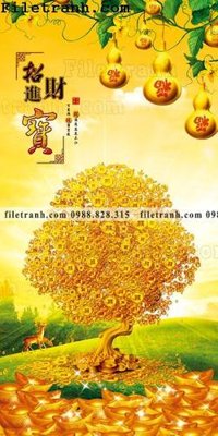 File tranh tranh cay tien hoa mai tai loc 107 (ảnh gốc) in trần nhà