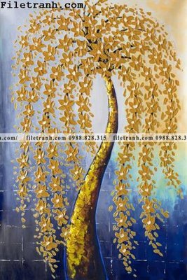 File gốc tranh cay tien hoa mai tai loc 119 (in lụa) tranh thuận buồm