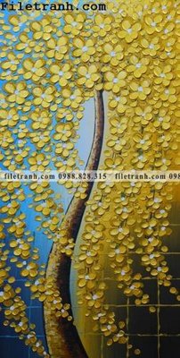 Mua file tranh gốc tranh cay tien hoa mai tai loc 129 tại Filetranh.com