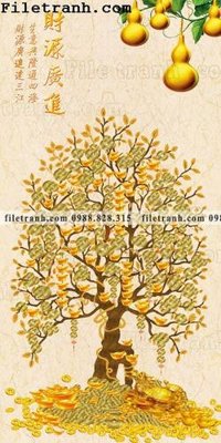 File in ấn tranh cay tien hoa mai tai loc 134 (bản gốc) chất lượng cao