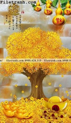 Download file gốc tranh cay tien hoa mai tai loc 139 (in lụa) nghệ thuật