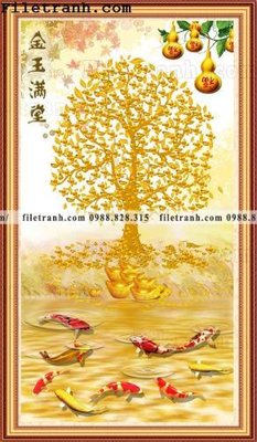 File ảnh tranh cay tien hoa mai tai loc 169 (gốc) in Hiflex