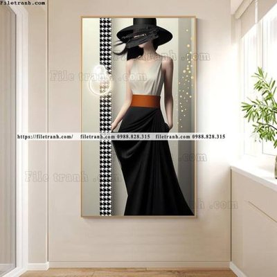 File tranh quảng cáo tranh chan dung co gai truu tuong 542 (download file gốc)