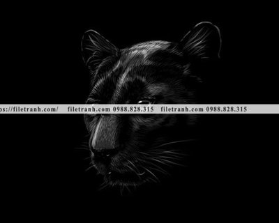 File gốc in ấn tranh chan dung dong vat den trang 1506 chất lượng vượt trội