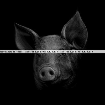 File gốc tranh chan dung dong vat den trang 1530 (phong cách) tối giản