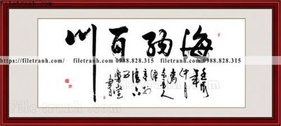 File tranh tranh chu trung quoc 541 (bản gốc) trang trí văn phòng