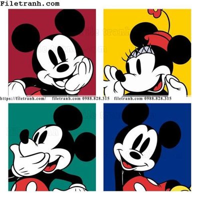 File tranh tranh chuot mickey 104 (gốc) in trên kính