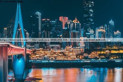 Download file gốc tranh chup anh thanh pho dang ngang 324 (in mica) 3D