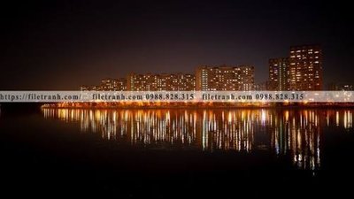 File tranh tranh chup anh thanh pho dang ngang 336 (bản gốc) in lụa 3D