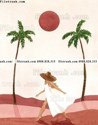 Ảnh gốc tranh co gai truu tuong bac au 600 (độ nét cao) in tráng gương