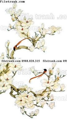 File gốc tranh co ve trung quoc 554 (in lụa) tranh phong thủy