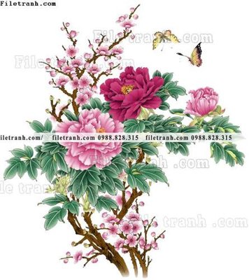 Tải file tranh co ve trung quoc 583 (PSD) cho in ấn quảng cáo