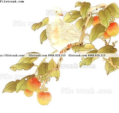 File gốc tranh co ve trung quoc 584 (in mica) trang trí