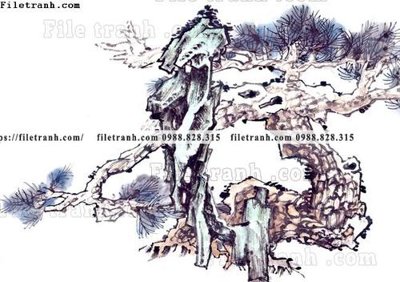 File gốc tranh co ve trung quoc 618 (bản quyền) cho in ấn