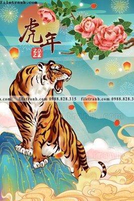 File gốc tranh con ho 511 (PNG) nền trong suốt