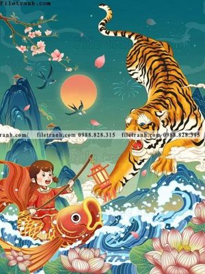 File tranh tranh con ho 526 (gốc) chủ đề động vật