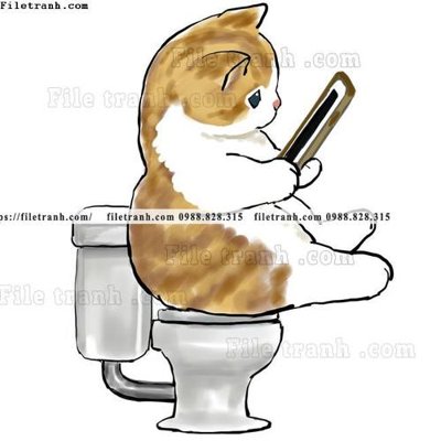 File in lụa tranh con meo ve tay 624 (phong cảnh) tranh con meo ve tay 624