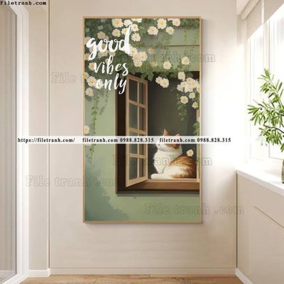 File in trần tranh con meo ve tay ben cua so 527 (file gốc) chủ đề vũ trụ