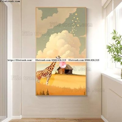 File gốc tranh con vat hoat hinh loi vao 500 (chủ đề hiện đại) trang trí