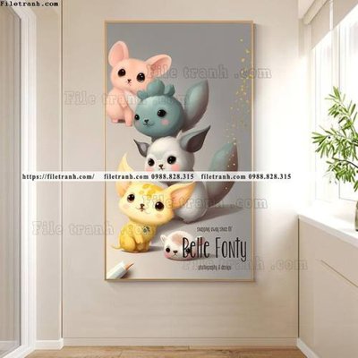 File tranh in mica tranh con vat hoat hinh loi vao 521 (độ phân giải cao)