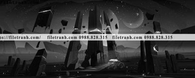 File tranh tranh da tuong hoat hinh minh hoa 235 (gốc) in trên kính