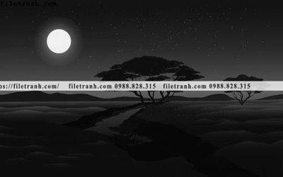 File tranh tranh da tuong hoat hinh minh hoa 267 (bản gốc) treo quán cafe