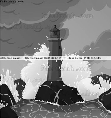 File gốc tranh da tuong hoat hinh minh hoa 288 (in lụa) tranh mã đáo