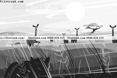 File PSD tranh da tuong hoat hinh minh hoa 296 (gốc) nhiều lớp (multi-layer)