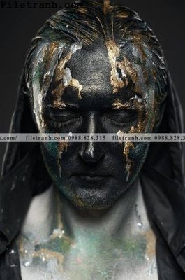 File PSD tranh da vang den 128 (gốc) nhiều lớp (multi-layer)