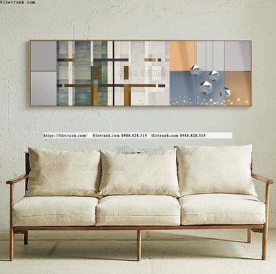 File ảnh tranh dai dau giuong truu tuong 528 (gốc) in decal dán tường