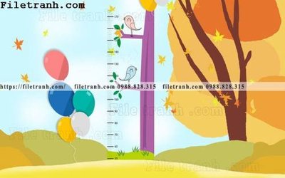 File in trần tranh dan hoat hinh phong tre em ve tay 105 (bản gốc) mây trời