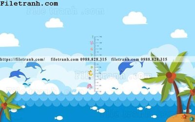 Ảnh gốc tranh dan hoat hinh phong tre em ve tay 113 (độ nét cao) in mica