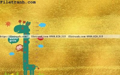 File tranh trang trí tranh dan hoat hinh phong tre em ve tay 123 (tải file gốc)