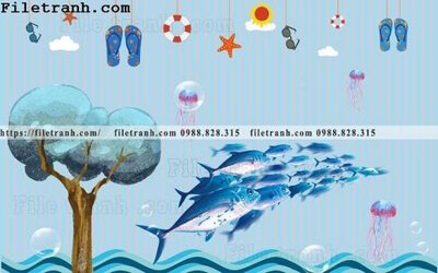 File tranh quảng cáo tranh dan hoat hinh phong tre em ve tay 126 (download file gốc)