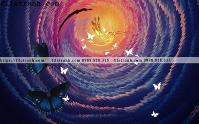 File in lụa tranh dan hoat hinh phong tre em ve tay 141 (tân cổ điển) tranh dan hoat hinh phong tre em ve tay 141