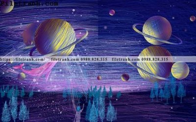 Download file gốc tranh dan hoat hinh phong tre em ve tay 169 (in lụa) nghệ thuật