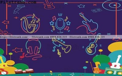 Download file tranh dan hoat hinh phong tre em ve tay 199 (gốc) in mica cao cấp