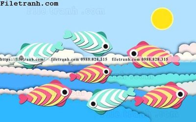 File in ấn tranh dan hoat hinh phong tre em ve tay 208 (bản gốc) sắc nét