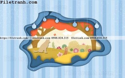 Download file gốc tranh dan hoat hinh phong tre em ve tay 279 (in lụa) nghệ thuật