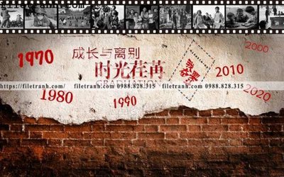 File gốc tranh dan tuong mang den su tre trung hoai niem retro 128 (in mica) làm bảng hiệu