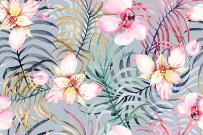 Download file gốc tranh dan tuong nen hinh hoa dep 592 (in lụa) hoa lá