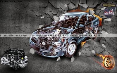 File tranh tranh dan tuong xe may o to co dien 201 (gốc) chủ đề tĩnh vật