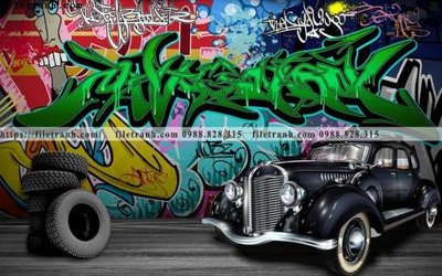 Tải về file gốc tranh dan tuong xe may o to co dien 231 (dùng cho in quảng cáo)